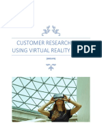 Customer Research Plan Using Virtual Reality Travel: (GROUP3)