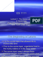 Lecture 2 - The Ozone Layer & Ozone Hole (Page 222 of First Text, But Mostly From Book "Earth Under Siege")