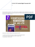 Configurar Internet APN 3G - 4G LTE Android Digitel Venezuela 2019 - Cosmovil