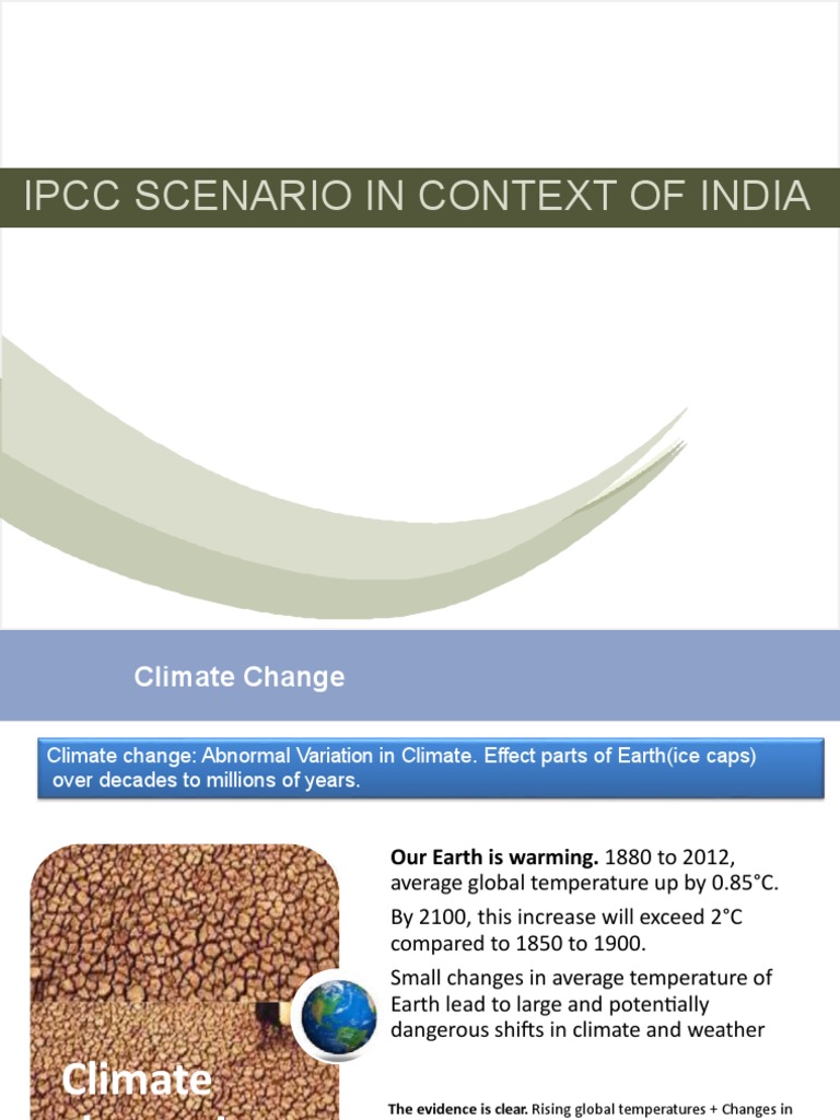 Climate Change Challenges for India | PDF | Climate Change | Climate