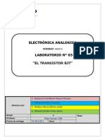Laboratorio 3 - Transistor BJT (TERMINADO)