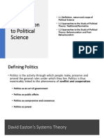 FYBA Module 1 Introduction To Political Science
