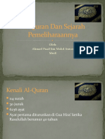 Al-Quran Dan Sejarah Pemeliharaannya (Ahmad Fuad Bin Mohd Anuar)