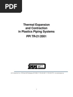 Tr-21 Thermal Expansion Contraction Plastic Pipe