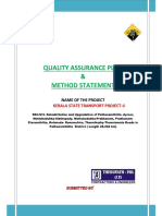 Quality Assurance Plan for Kerala State Transport Project-II