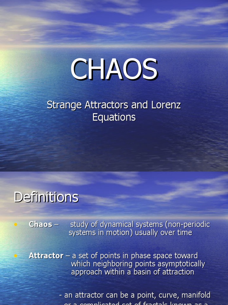 Lorenz Attractor | PDF | Attractor | Chaos Theory