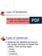 Simple Compound Complex Compound-Complex Sentences