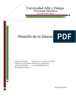 Filosofia de La Educación