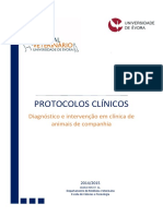 Protocolos clínicos - diagnóstico e intervenção em clínica de animais de companhia