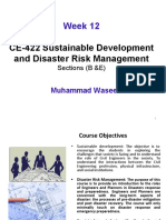 Week 12: CE-422 Sustainable Development and Disaster Risk Management