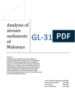 Annalysis of Sediments of Mahaoya