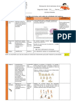 Planificación semanal Segundo Grado