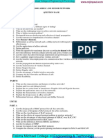 Fatima Michael College of Engineering & Technology: Cs6003 Adhoc and Sensor Network Question Bank Unit - 1 Part-A