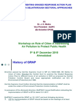 Workshop On Role of Cities in Addressing Air Pollution To Protect Public Health 5 & 6 December 2018 Ahmedabad