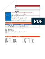 Narrative Tenses (Past Tenses) Tense Form Use Timeline