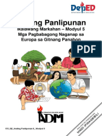 Araling Panlipunan8 - Q2 - Mod5 - Mga Pagbabagong Naganap Sa Europe Sa Gitnang Panahon - v.6 - 01242021