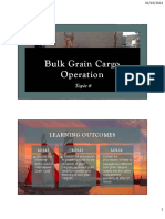 Handout 5 - Topic 6 - Bulk Grain Cargo Operation