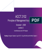 ACCT 2102: Principles of Management Accounting