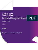 ACCT 2102: Principles of Management Accounting