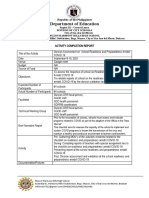 ACTIVY-COMPLETION-REPORT-ACR-On SDO Assessment On Readiness and Preparedness Amidst COVID