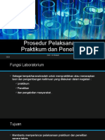 Prosedur Pelaksanaan Praktikum Dan Penelitian