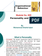 Organizational Behavior (Personality)