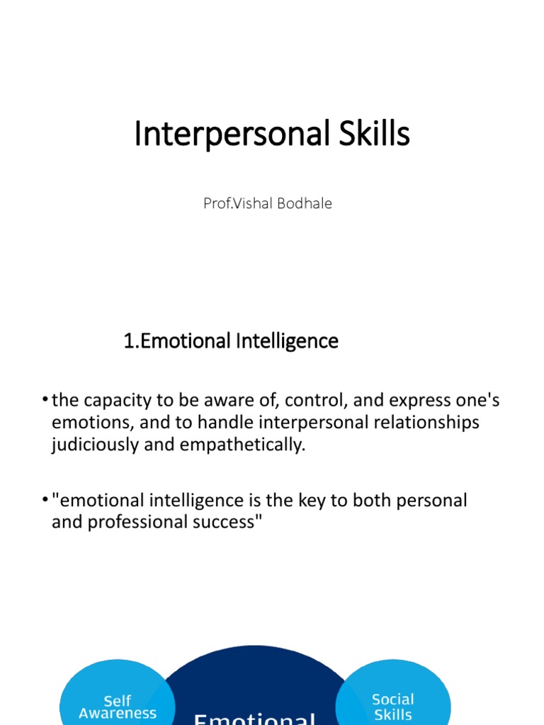 Interpersonal Skills Training Overview | PDF