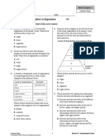 Lesson 1 Quiz Levels of Organisation