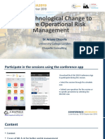 Technological Change To Improve Risk Management