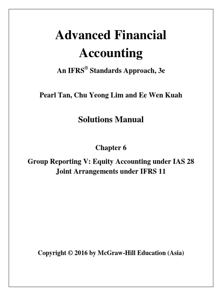 Advanced Financial Accounting: Solutions Manual | PDF | Consolidation ...