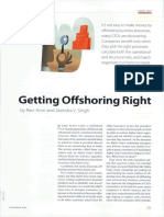 Getting Offshoring Right: by Ravi Aron and Jitendra V. Singh