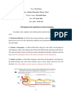 Mechanism and Regulation of Urine Formation Part 1