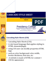Casecade Style Sheet: Presidency College