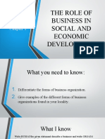 The Role of Business in Social and Economic Development Chapter 1