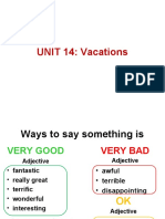 Unit14 Vacations