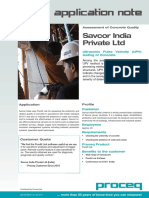 Application Note: Savcor India Private LTD