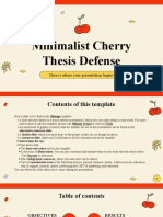 Minimalist Cherry Thesis Defense
