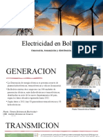 Generación, transmisión y distribución de electricidad en Bolivia