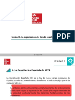 Unidad 1. La Organización Del Estado Español: © Mcgraw-Hill