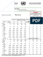 World Investment Report 2009 - Romania