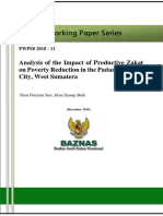 2018 Analysis of The Impact of Productive Zakat On Poverty Reduction in The Padang Panjang City, West Sumatera