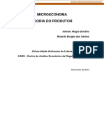 Microeconoma Teoria Do Produtor: Arlindo Alegre Donário Ricardo Borges Dos Santos