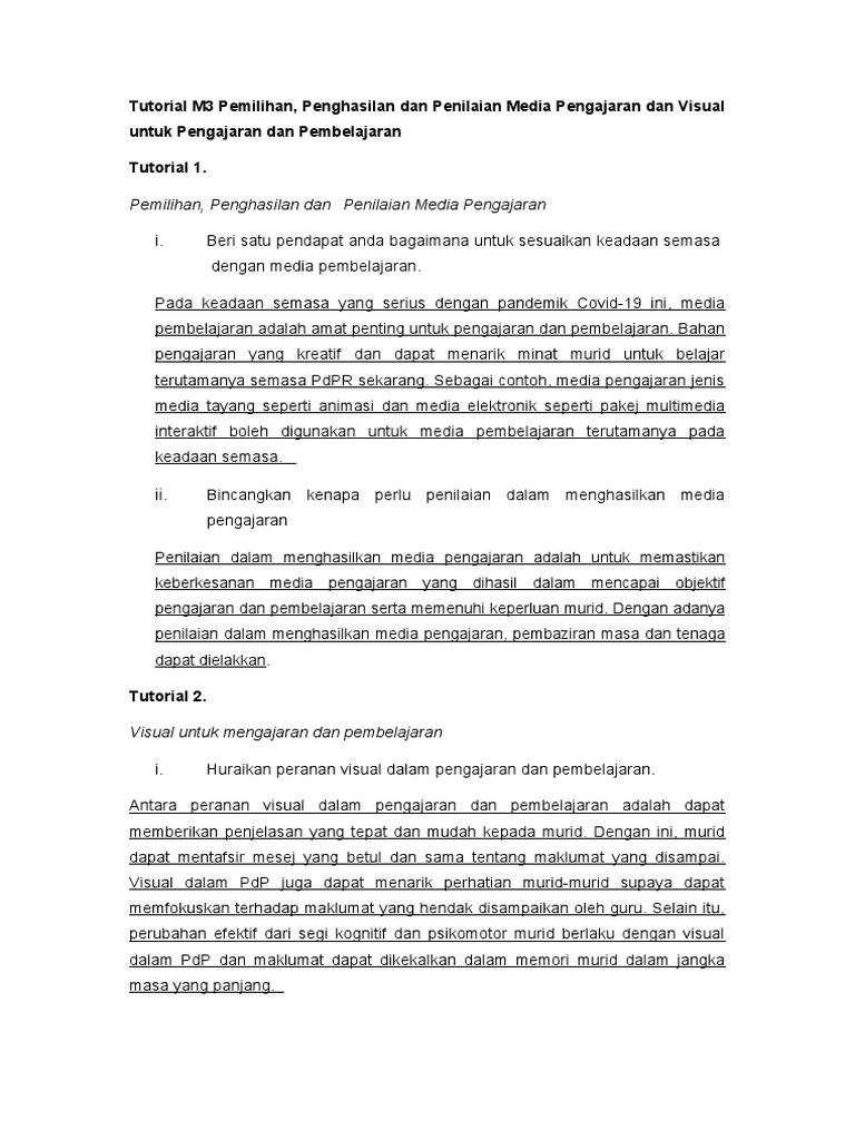 Pemilihan, Penghasilan Media Pengajaran Dan Visual PDP | PDF