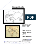 History of Rail Transport in India