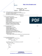 Sample Paper - 2010 Class - XI Subject - Informatics Practices