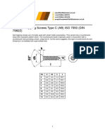 Pozi CSK Tapping Screws Type C (AB) ISO 7050 (DIN 7982Z) : No. D DK K S 2 4 6 7 8 10 12 14