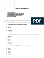 III Unidade Exercicios 6º Ano (1)