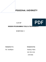 Lovely Professional University: Modern Programming Tools & Techniques Iii