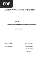 Lovely Professional University: Modern Programming Tools & Techniques Iii