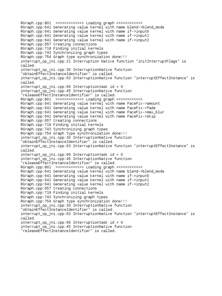 Graph Loading and Kernel Generation Logs | PDF | Computers | Technology ...
